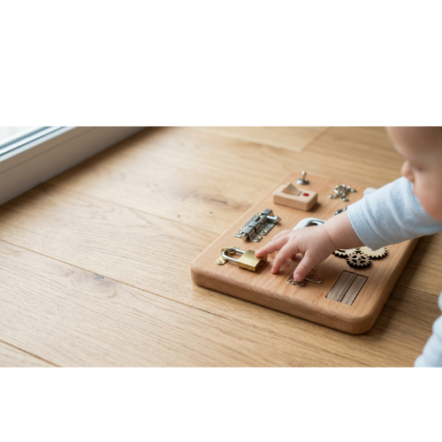 Latch board motif, Kiddo Kingdom busy toys