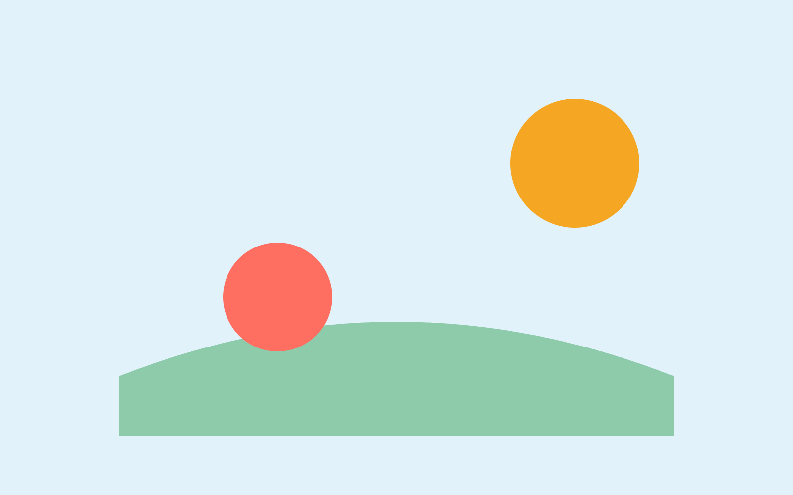 Sun and hill motif, Kiddo Kingdom outdoor toys