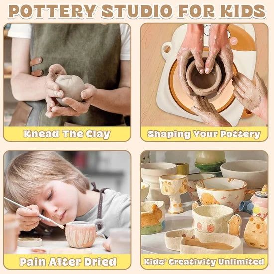 Pottery Wheel — Ceramic Machine & Paints Included