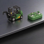 RC forklift — metal forks, swappable crane arm