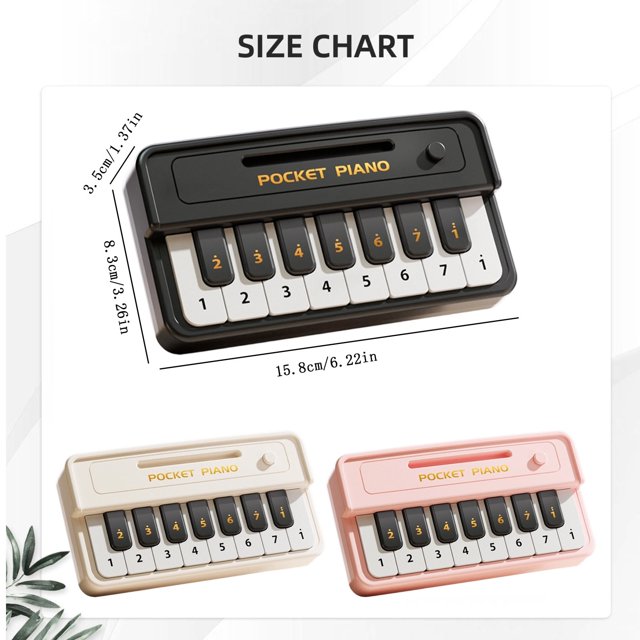 Pocket piano — 15 keys, fits in a bag