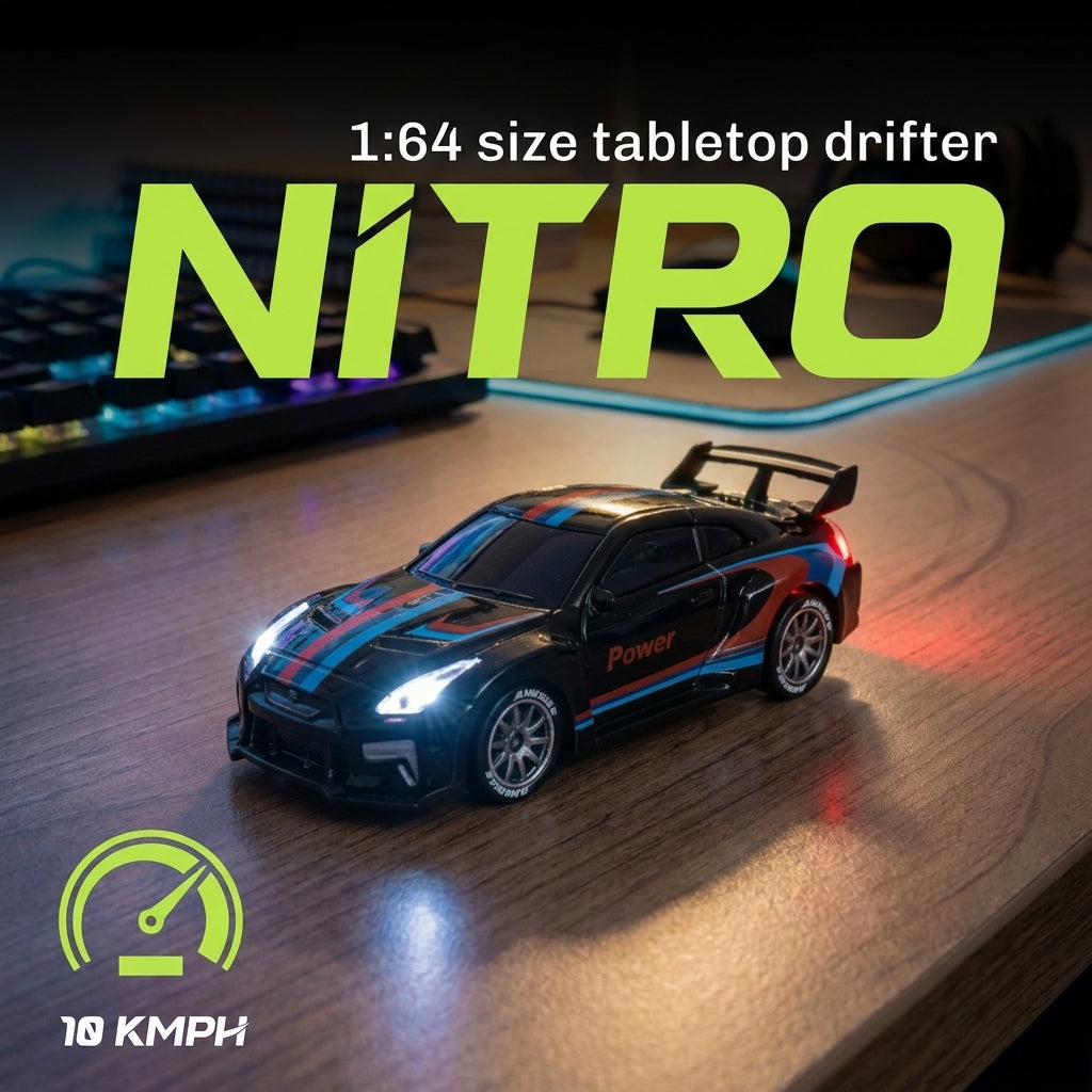 RC drift car — 1:64 alloy body