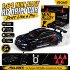 RC drift car — 1:64 alloy body