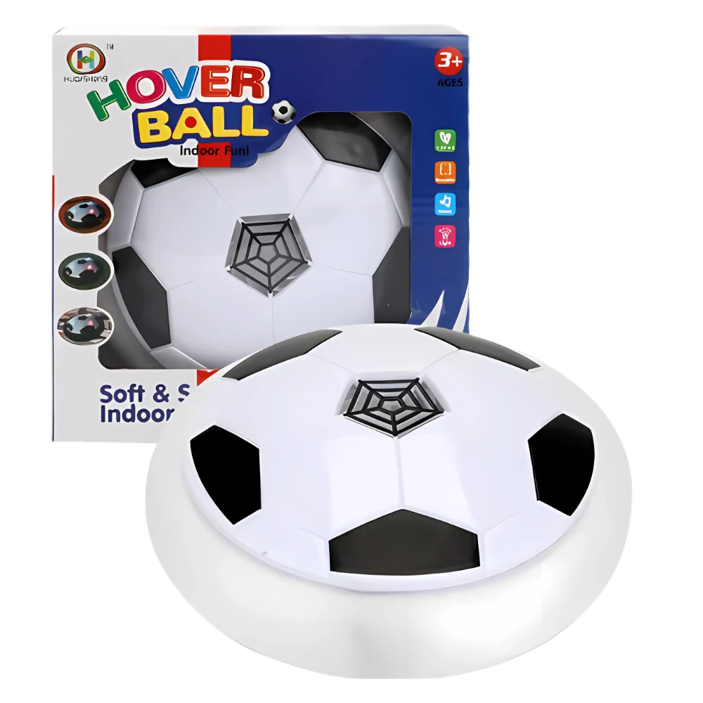 Hover football — floats on air, safe indoors
